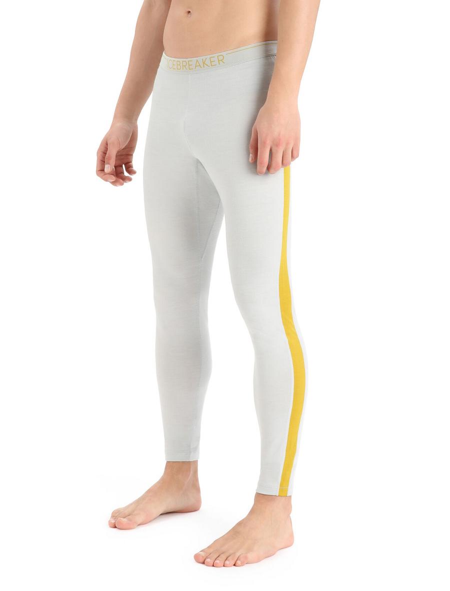 Legginsy Icebreaker Merino 200 Sonebula Thermal Męskie Złote | PL 1820VRWD